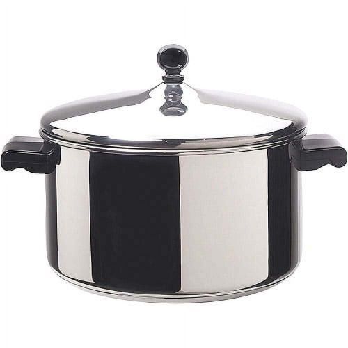 Farberware Classic 6 Quart Stainless Steel Covered Saucepot Farberware Classic 6 Quart Stainless Steel Covered Saucepot