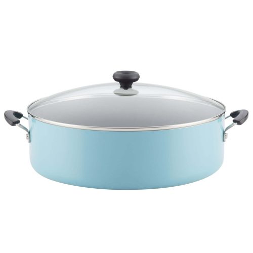 Farberware 14" Easy Clean Nonstick Family Pan, Jumbo Cooker with Lid, Aqua Farberware 14" Easy Clean Nonstick Family Pan, Jumbo Cooker with Lid, Aqua