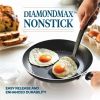 3pc Nonstick Aluminum Reliance Skillet and Griddle Cookware Set Black