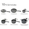 10-piece cookware set non-stick