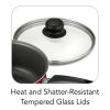 9-piece cookware set non-stick red